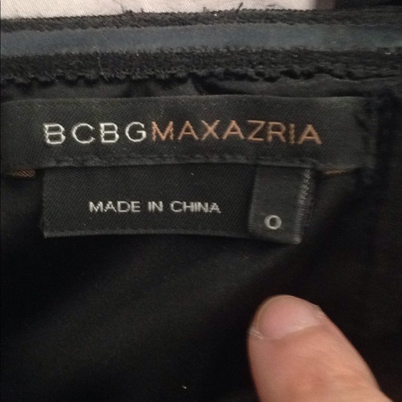 *BCBGMAXAZRIA strapless black dress - Picture 5 of 5